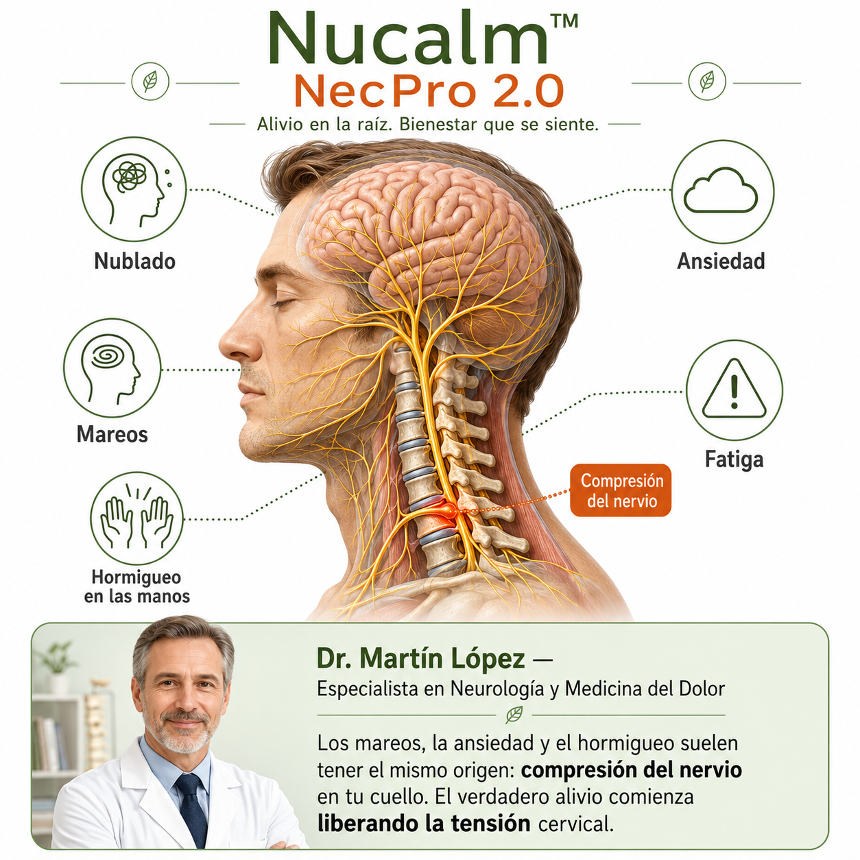 Masajeador Cervical Nucalm™ NecPro 2.0
