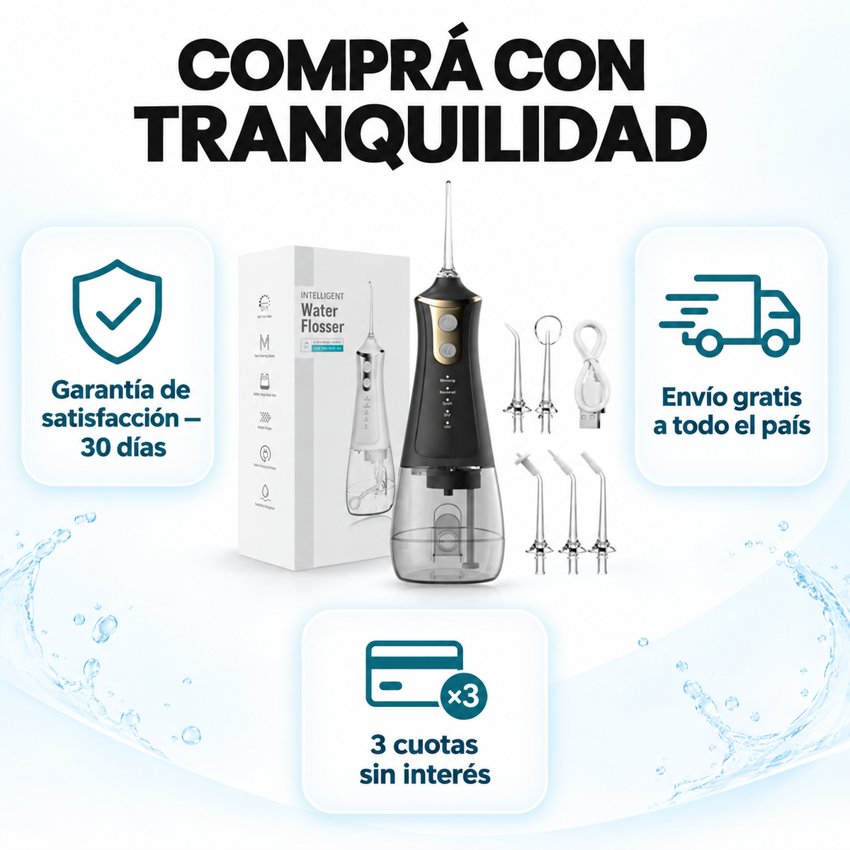HYDRIX PRO - Irrigador Bucal Portátil - Limpieza y Salud 💧