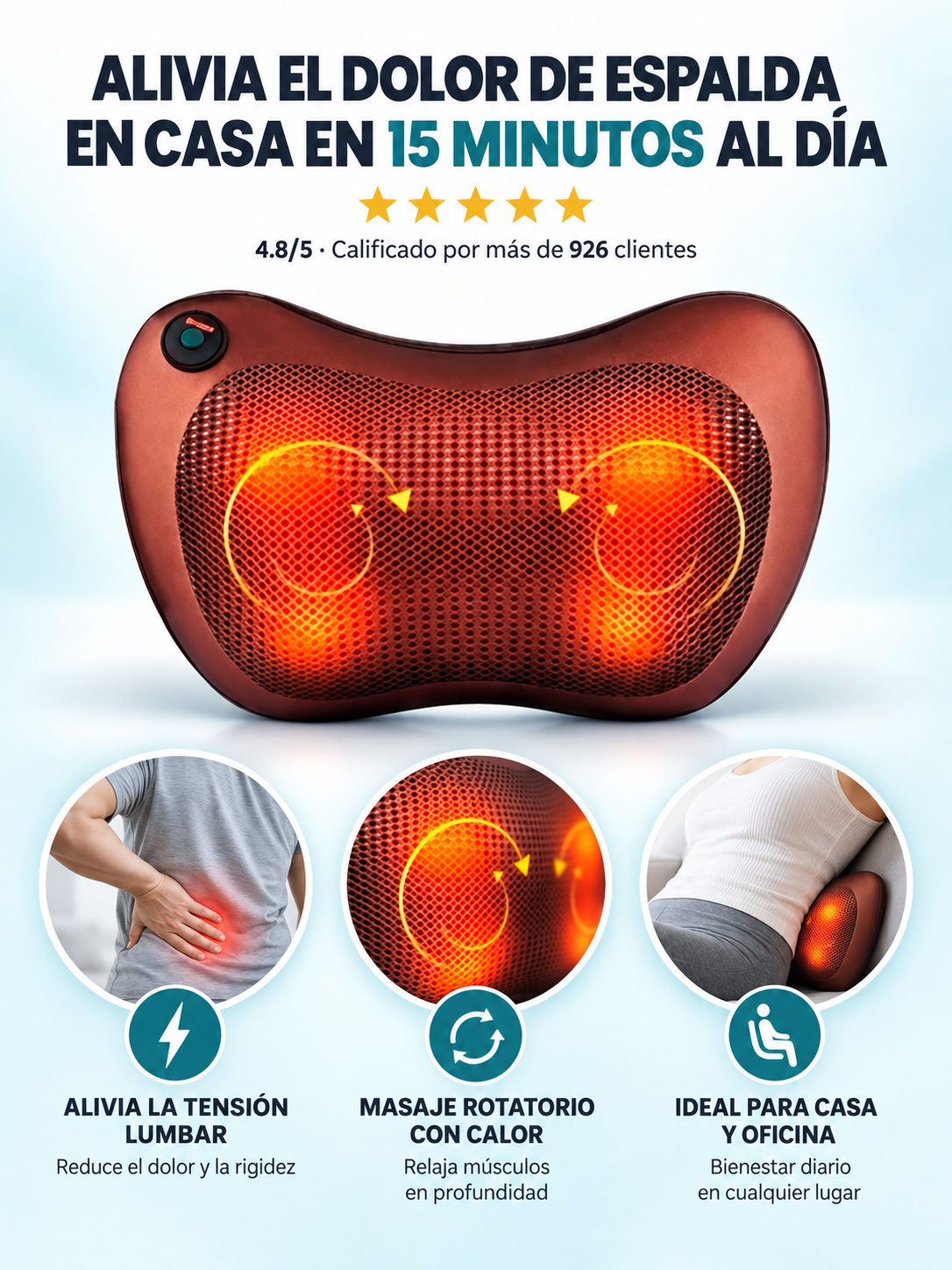 Masajeador de espalda Vertika™ Pro 2.0