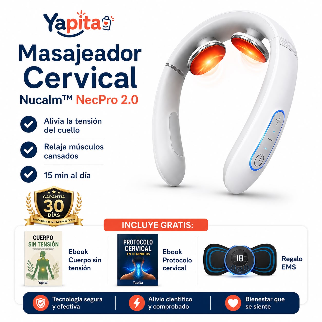 Masajeador Cervical Nucalm™ NecPro 2.0